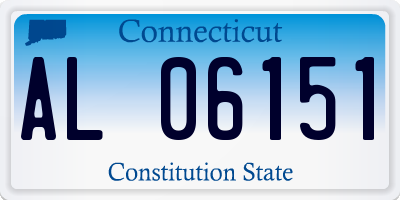CT license plate AL06151