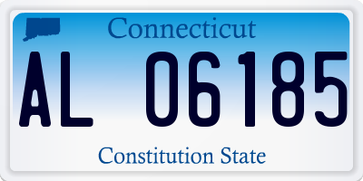 CT license plate AL06185