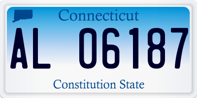 CT license plate AL06187