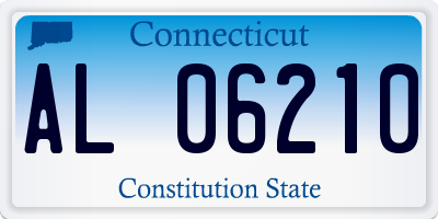 CT license plate AL06210