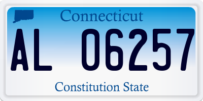 CT license plate AL06257