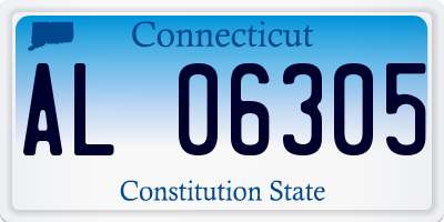 CT license plate AL06305