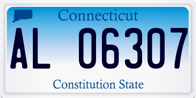 CT license plate AL06307