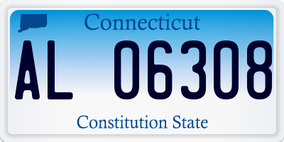 CT license plate AL06308