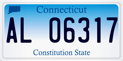 CT license plate AL06317