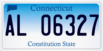 CT license plate AL06327