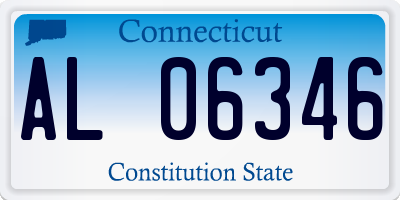 CT license plate AL06346