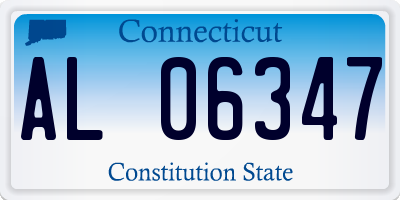 CT license plate AL06347