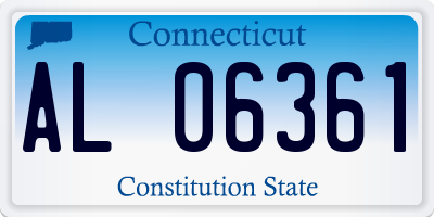 CT license plate AL06361
