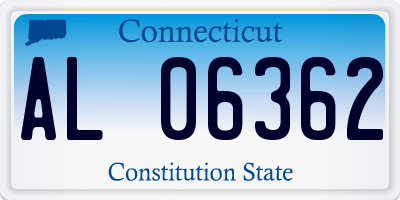 CT license plate AL06362