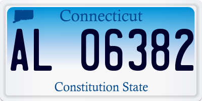 CT license plate AL06382