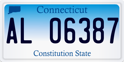 CT license plate AL06387