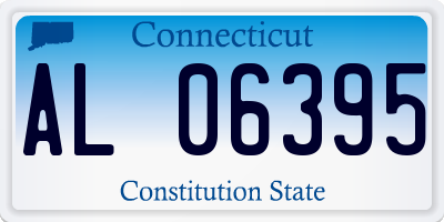 CT license plate AL06395