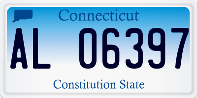 CT license plate AL06397