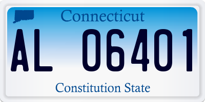 CT license plate AL06401