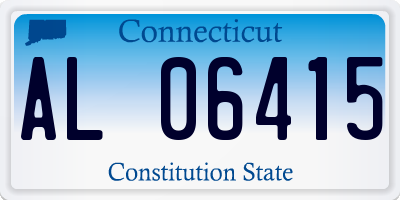 CT license plate AL06415