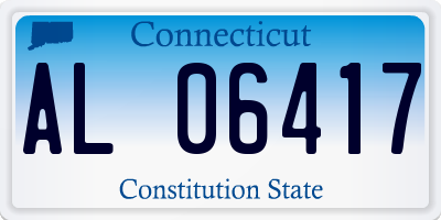 CT license plate AL06417