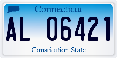 CT license plate AL06421