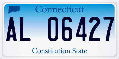CT license plate AL06427