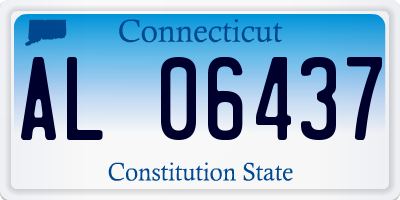 CT license plate AL06437