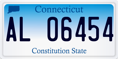 CT license plate AL06454