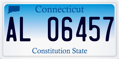 CT license plate AL06457