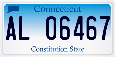 CT license plate AL06467