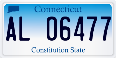 CT license plate AL06477