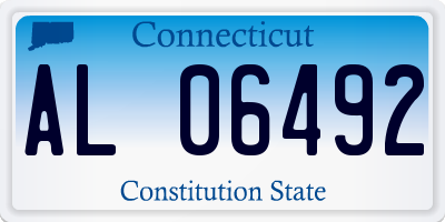 CT license plate AL06492