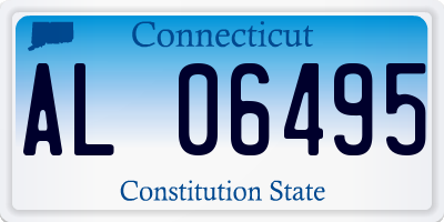 CT license plate AL06495