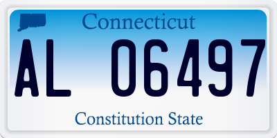 CT license plate AL06497