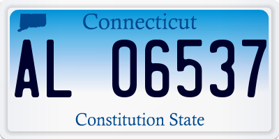 CT license plate AL06537