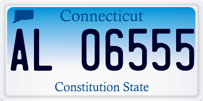 CT license plate AL06555