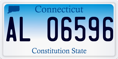 CT license plate AL06596