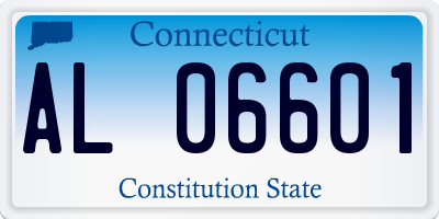 CT license plate AL06601