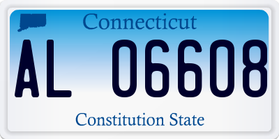 CT license plate AL06608