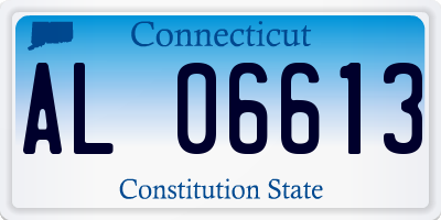 CT license plate AL06613