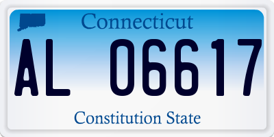 CT license plate AL06617