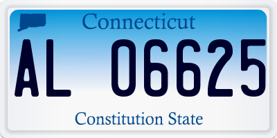 CT license plate AL06625