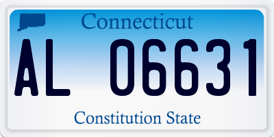 CT license plate AL06631