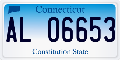 CT license plate AL06653