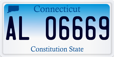CT license plate AL06669