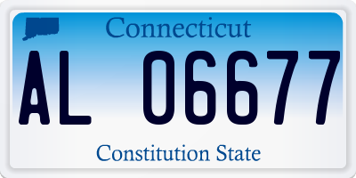 CT license plate AL06677