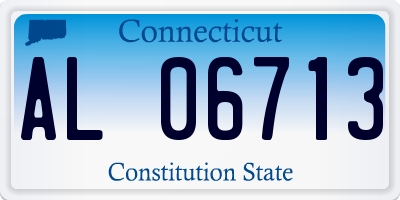 CT license plate AL06713