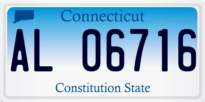 CT license plate AL06716