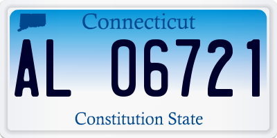 CT license plate AL06721