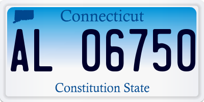 CT license plate AL06750
