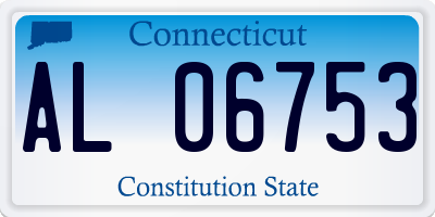 CT license plate AL06753