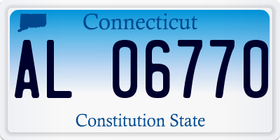 CT license plate AL06770