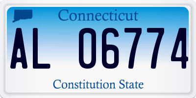 CT license plate AL06774